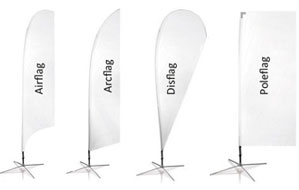 Beach flags Fibreglass Premium