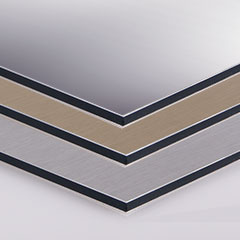 Aluminium Butlerfinish edges in detail