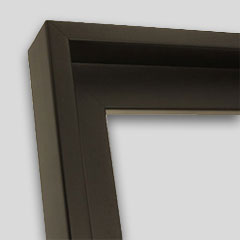 Shadow gap frame in black