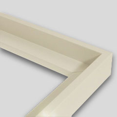 Shadow gap frame in white